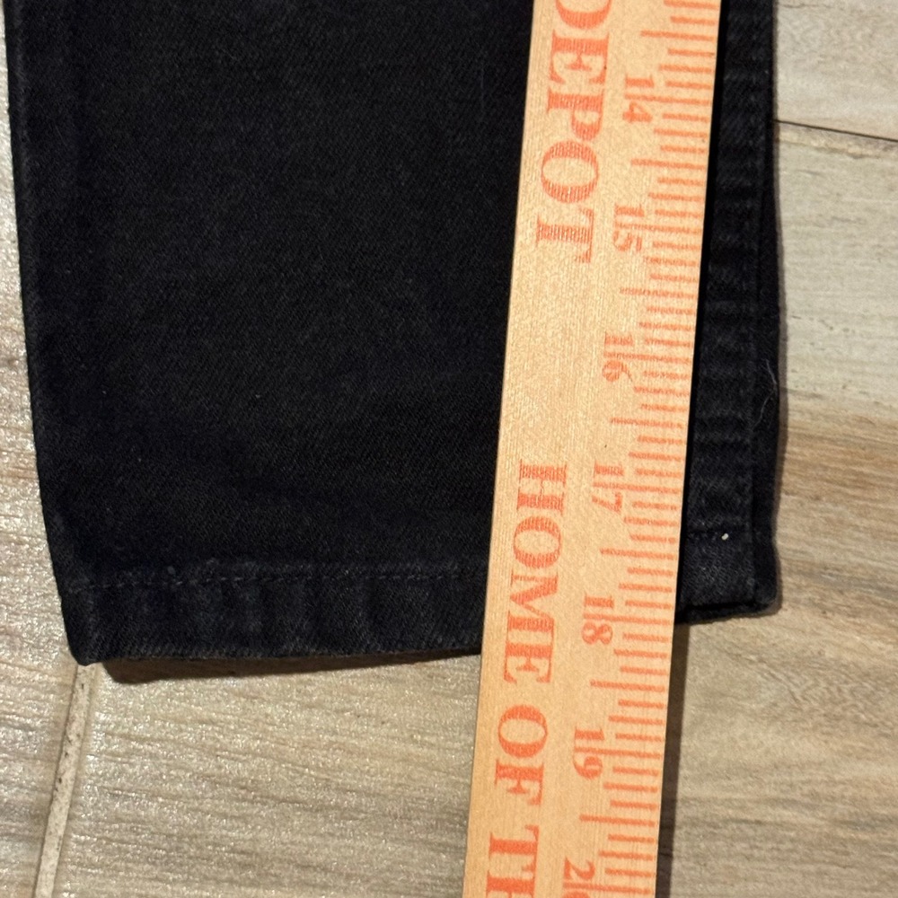 Vintage 90s Little Levis 550 Relaxed Fit Slim Black Orange Tab Jeans Kids Size 6 - Picture 8 of 8